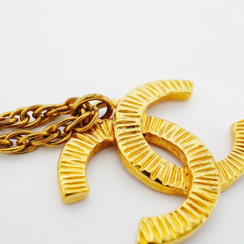CHANEL Gold Logo Necklace - Picture 9 of 9
